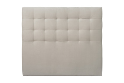 Tête de lit 140 cm Capitonnée - Tissu Velours Gris Clair
