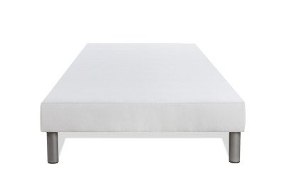 Ensemble Matelas Sommier 90x190 cm - Sommier Blanc (déjà monté) - Energy