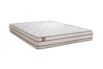 Ensemble Matelas Sommier 200x200 cm - 2 Sommiers Beige - Le Doux