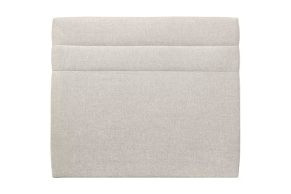 Tête de lit 140 cm Lignes - Tissu Toile Natté Beige Clair