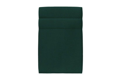 Lit 90x200 cm - Sommier tapissier H29 cm + tête de lit à lignes - Tissu Velours Vert