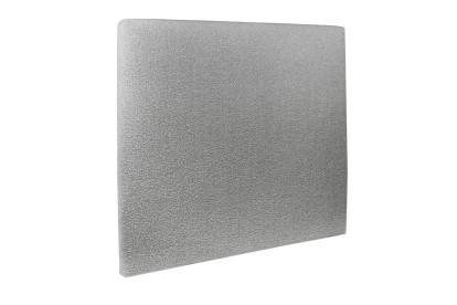 Lit 2x 80x200 cm - Sommier tapissier H29 cm + tête de lit tapissée - Tissu Bouclette Gris