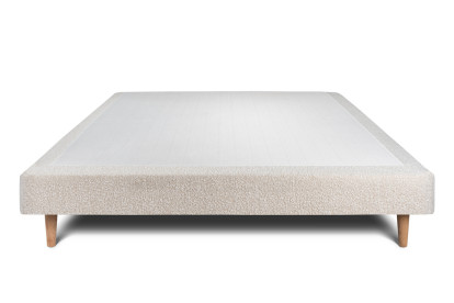 Sommier Tapissier 140x200 cm - H29 cm - Bouclette - Beige clair