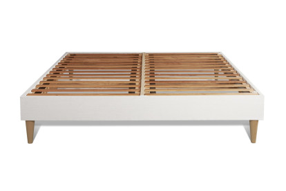 Pack lit complet 140x200 cm - Matelas + Sommier Blanc (en kit) + 2 oreillers + Couette - Windsor