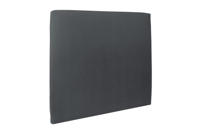 Lit 160x200 cm - Sommier tapissier H35 cm + tête de lit tapissée - Tissu Velours Gris Anthracite
