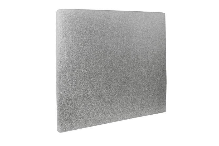 Lit 2x80x200 cm avec Tête de lit tapissée - Tissu Bouclette