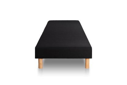 Ensemble Matelas Sommier 80x200 cm - Sommier Noir (déjà monté) - Exclusive