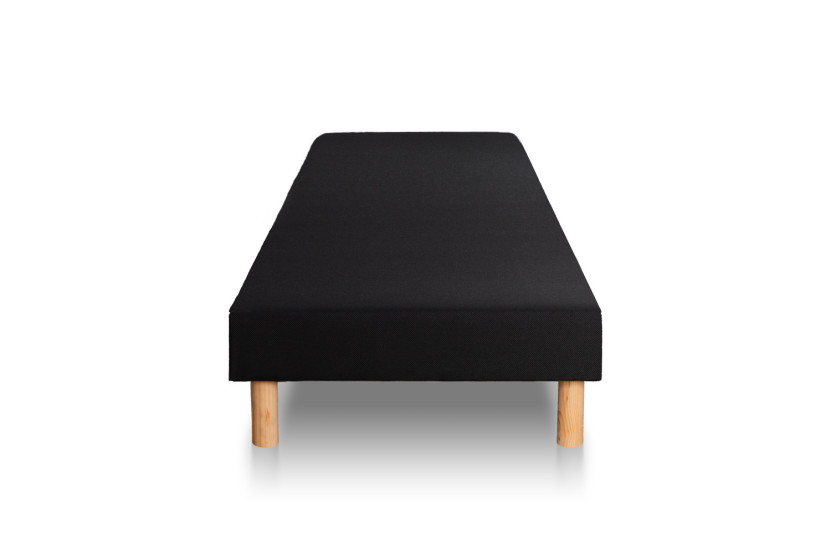 Ensemble Matelas Sommier 80x200 cm - Sommier Noir (déjà monté) - Exclusive